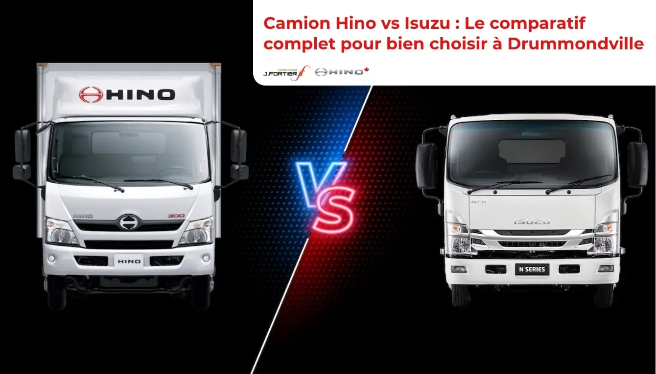 Camion Hino vs Isuzu : Le comparatif complet pour bien choisir votre camion à Drummondville