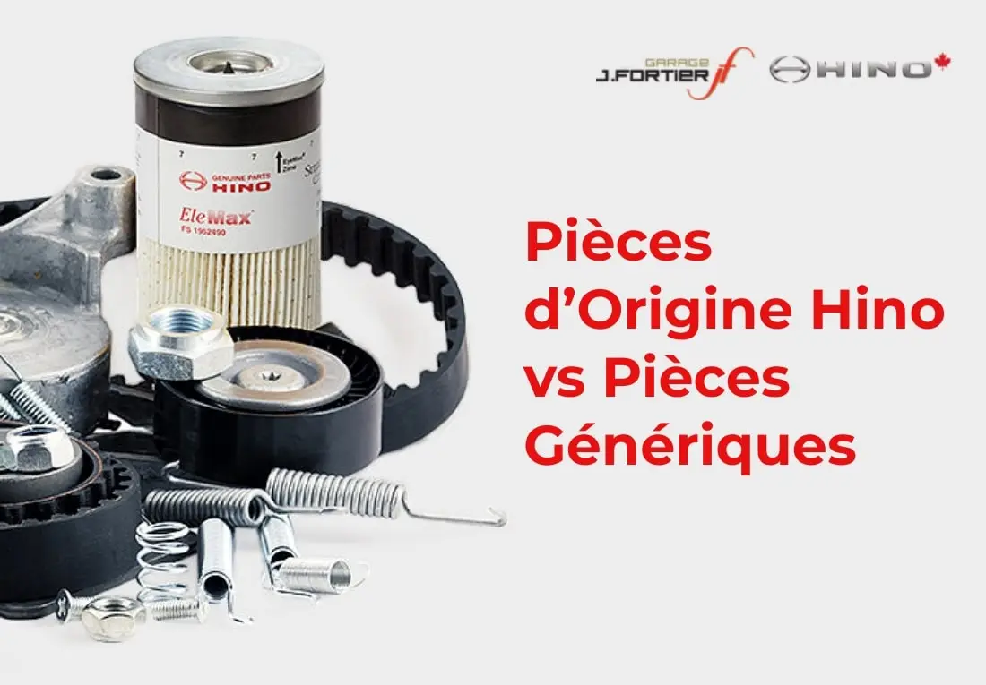 Pièces Hino d’Origine vs Pièces Génériques : Le Choix Stratégique pour Votre Camion à Drummondville